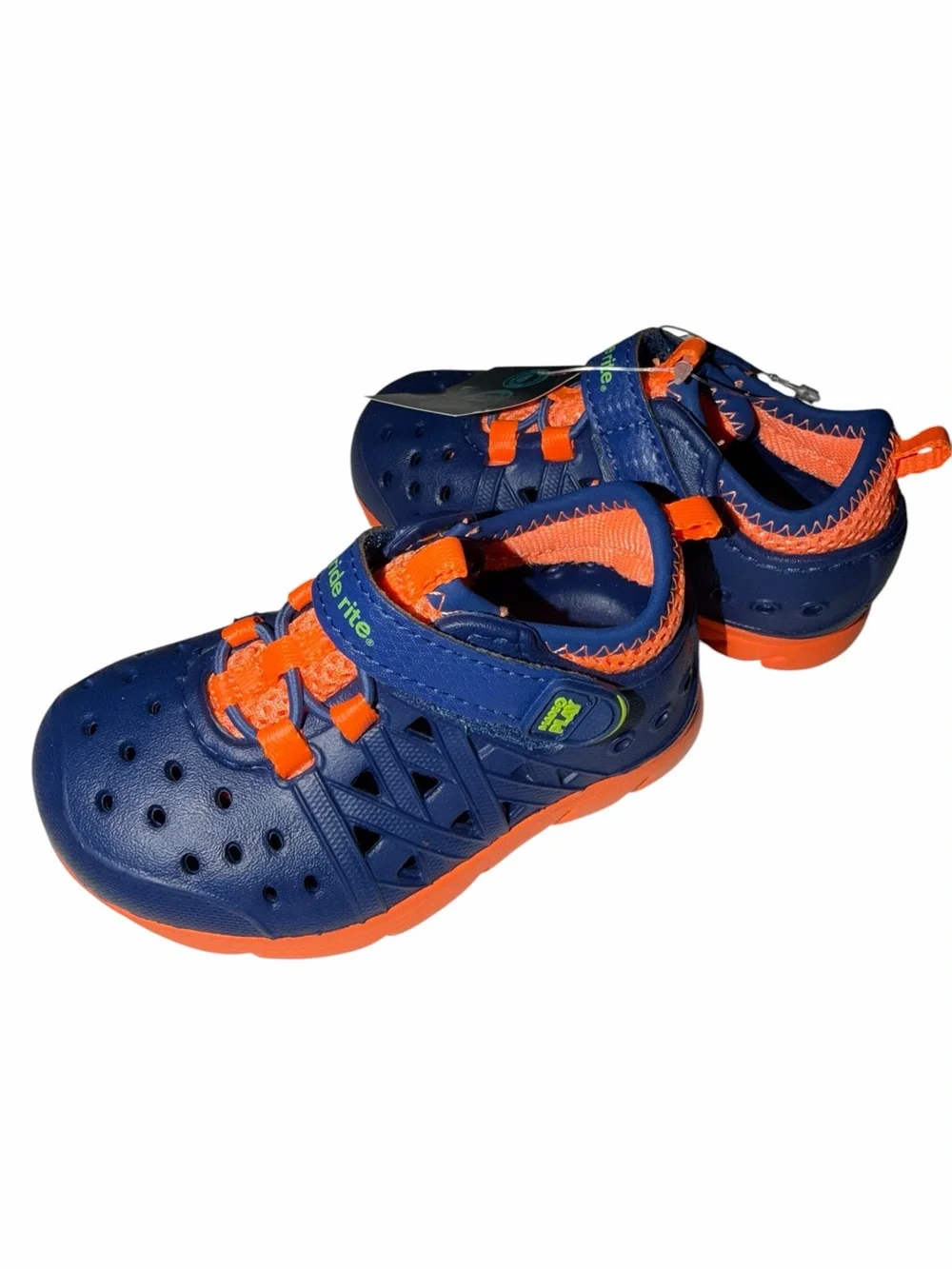 Stride Rite Navy Blue and Orange Kids Water Shoes